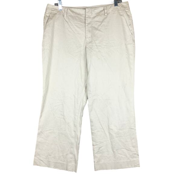 Banana Republic Womens Pants Tan Martin Fit Capris Cropped Stretch 12 - Picture 1 of 12